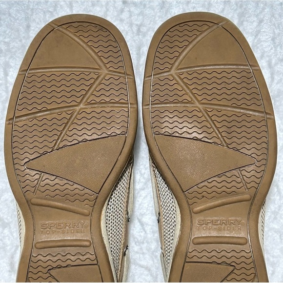 Sperry Womens Tan Leather Top-Sider Laguna Boat Deck Slip On Casual Shoes SZ 7.5 - Picture 9 of 11